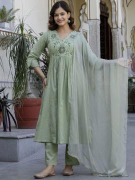 Jaipuri a-line 3pcs wholesale kurti manufacturers in bangalore
